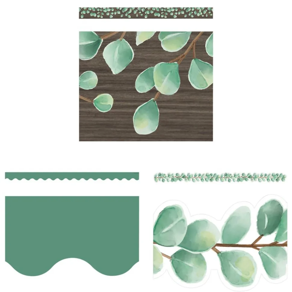 Eucalyptus Border Trim - Set of 3, 36 pieces