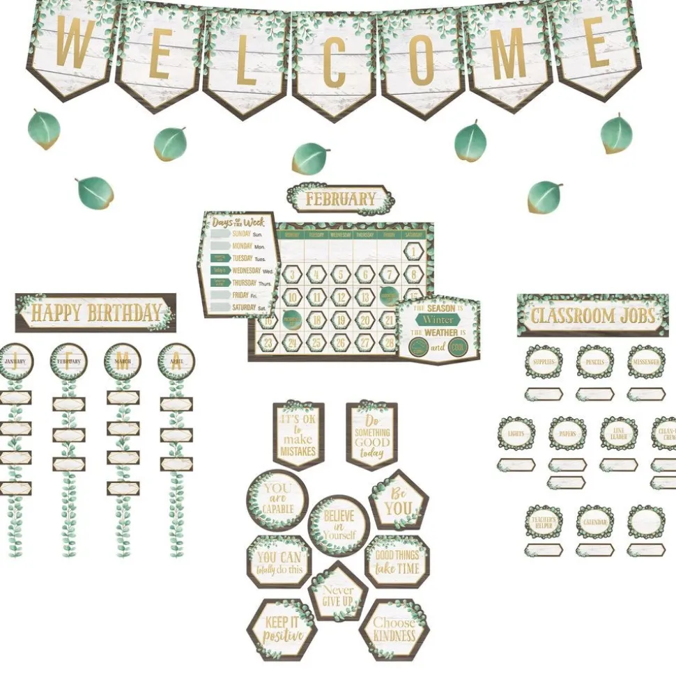 Eucalyptus Bulletin Board Kit - 293 pieces