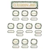 Eucalyptus Classroom Jobs Mini Bulletin Board - 49 Pieces