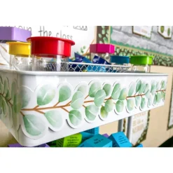Eucalyptus Die Cut Border Trim - 12 Pieces