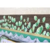 Eucalyptus Green Scalloped Border Trim - 12 pieces