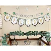 Eucalyptus Pennants Welcome Bulletin Board - 53 Pieces