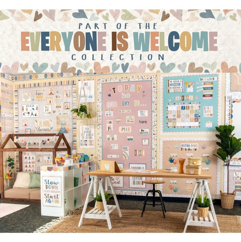Everyone is Welcome Magnetic Positive Sayings