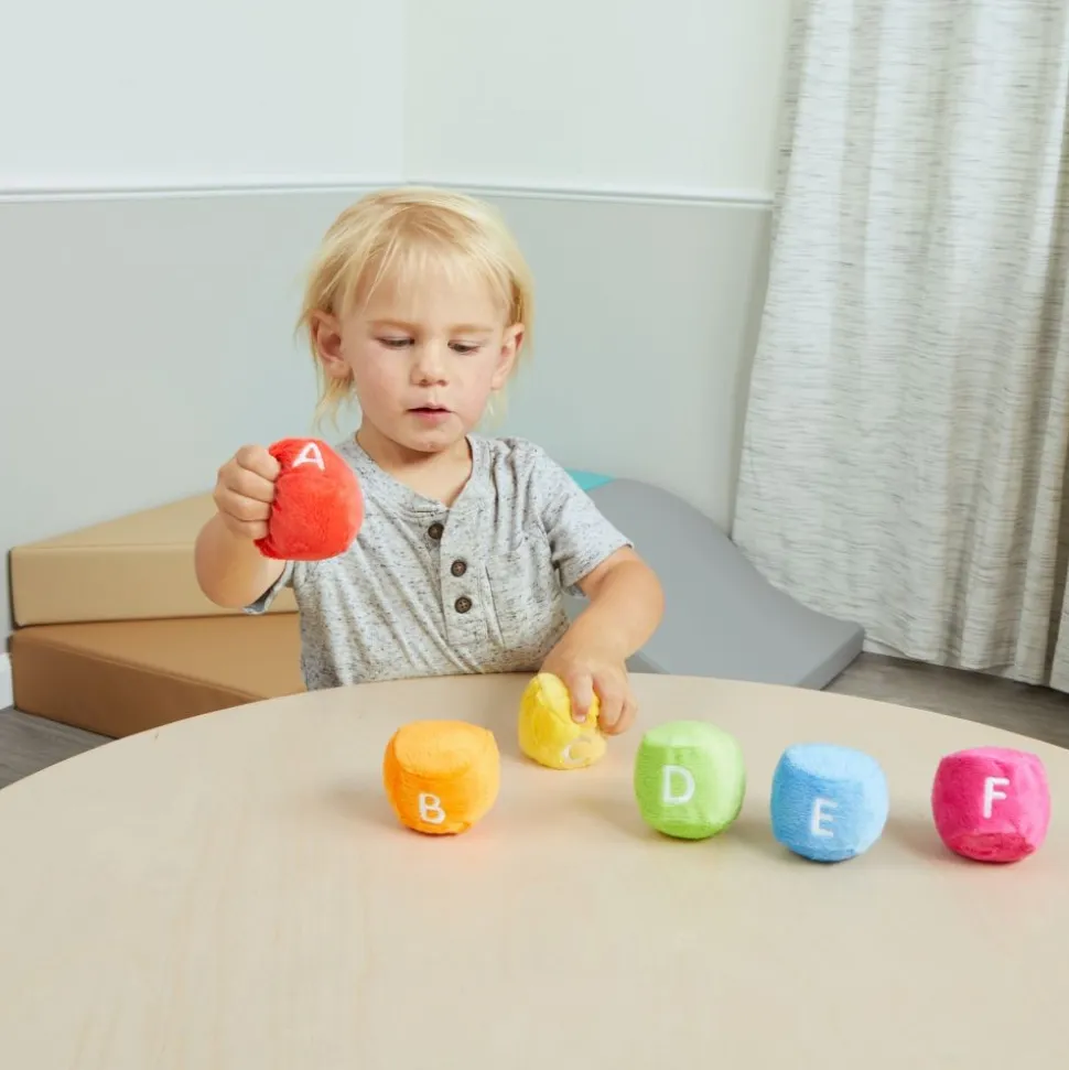 Excellerations® ABC Sorting Balls with Boxes - 26 Plush Balls and 6 Soft Boxes