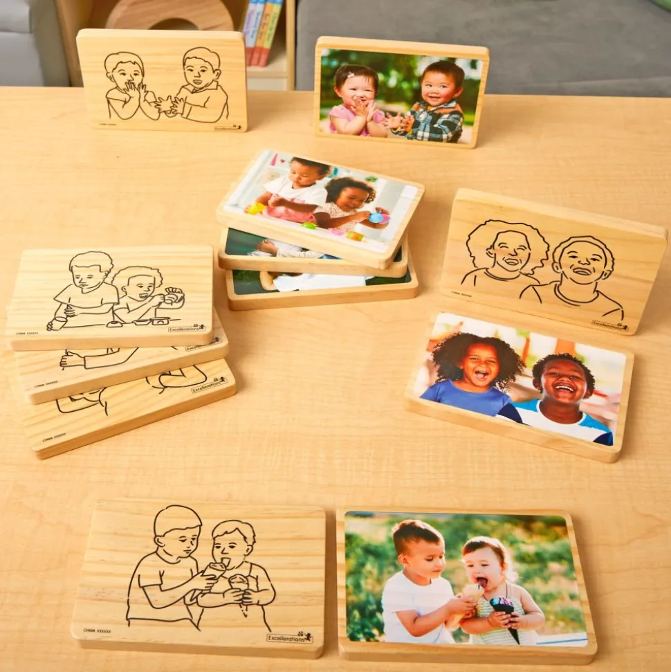 Excellerations® Action Verb Photo Tiles - Set of 12