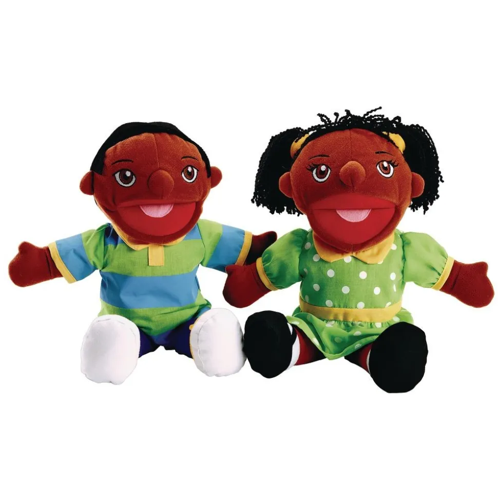 Excellerations® African American Girl & Boy Puppet Pair