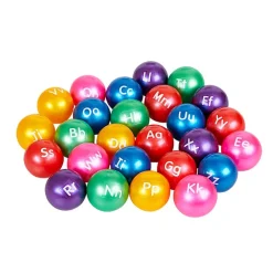 Excellerations® 3" Alphabet Balls - Set of 26 with Air Pump