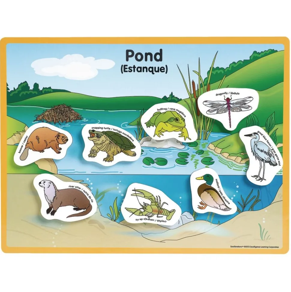 Excellerations® Animals in Their Habitats - 6 Boards, 48 Pieces