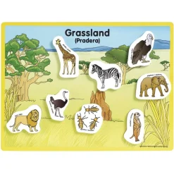 Excellerations® Animals in Their Habitats - 6 Boards, 48 Pieces