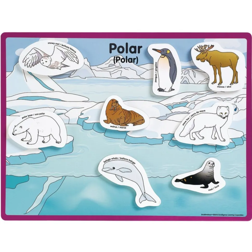 Excellerations® Animals in Their Habitats - 6 Boards, 48 Pieces