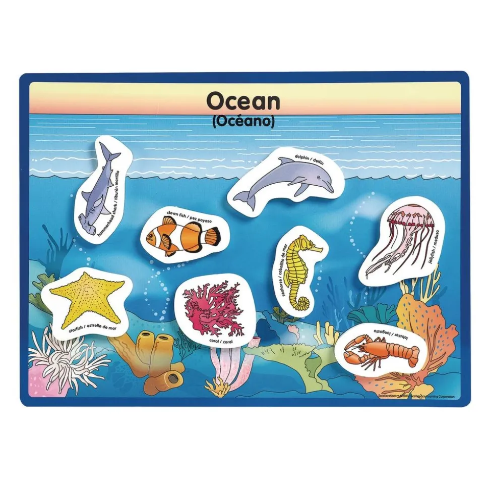 Excellerations® Animals in Their Habitats - 6 Boards, 48 Pieces