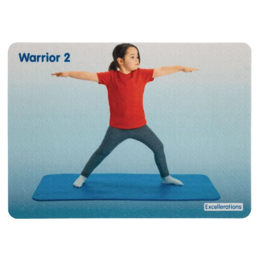Excellerations® Anti-Slip Yoga Pose Activity Pads - Set of 14