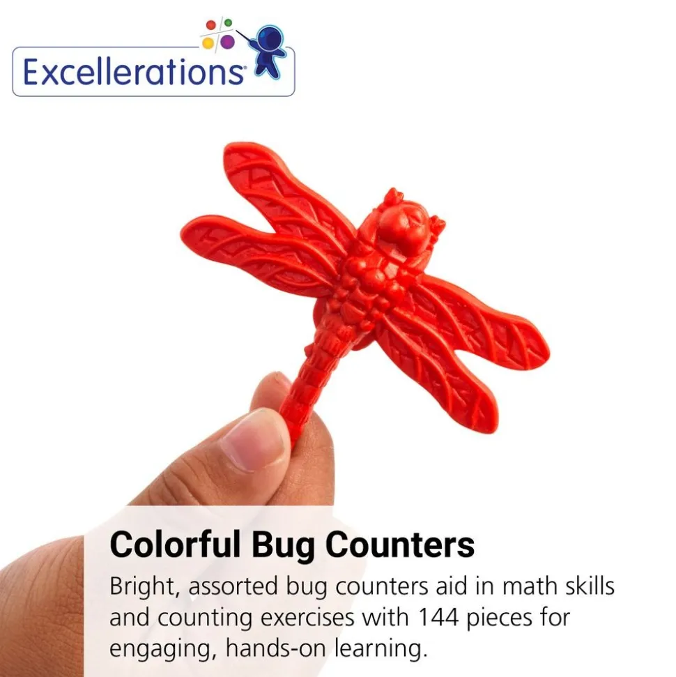 Excellerations® Assorted Bug Counters - 144 Pieces