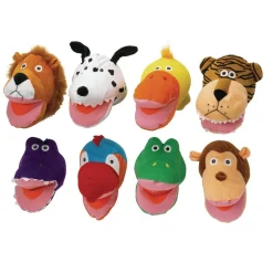 Excellerations® Big Mouth Animal Puppets - Set of 8
