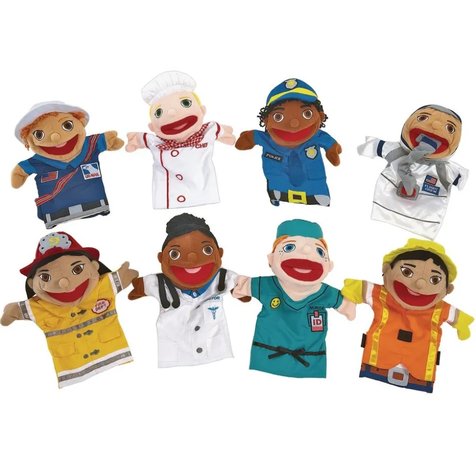 Excellerations® Big-Mouth Career Puppets - Set of 8