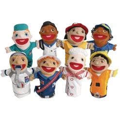 Excellerations® Big-Mouth Career Puppets - Set of 8