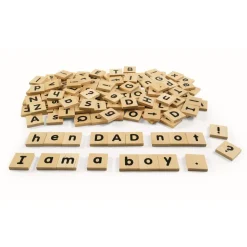 Excellerations® Big Wooden Letter Tiles - Tub of 250