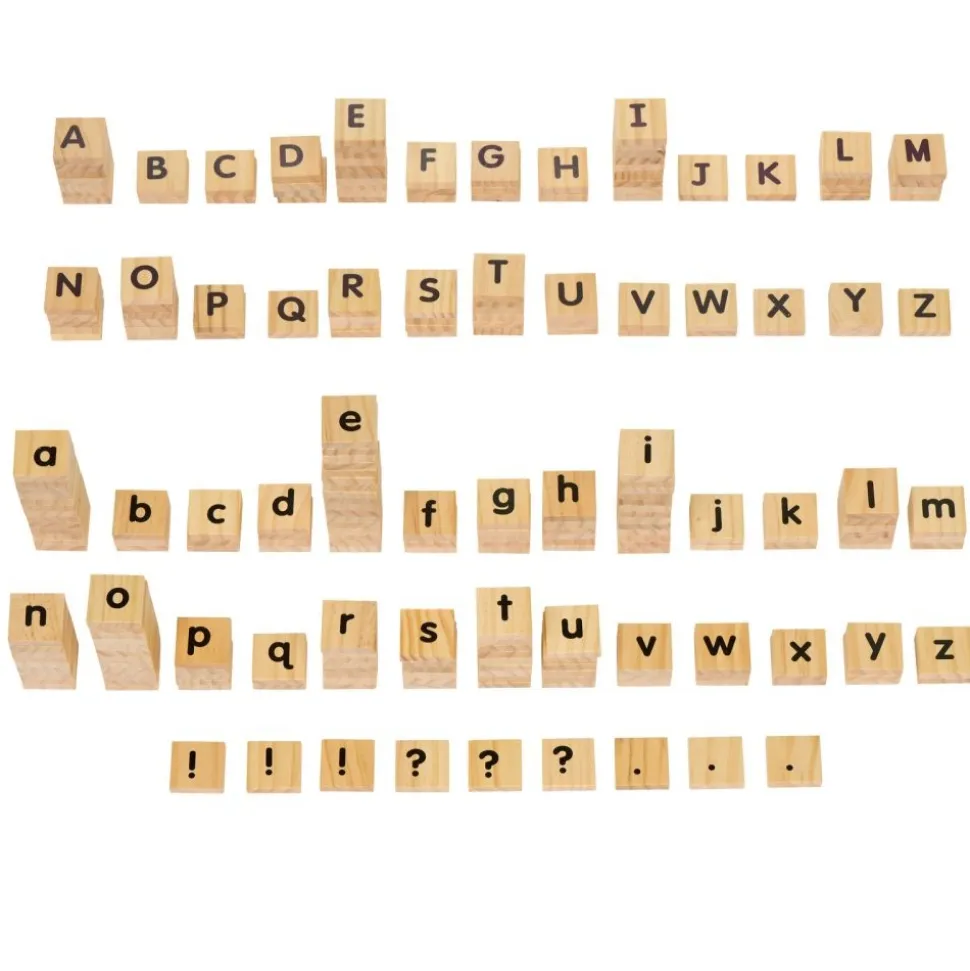 Excellerations® Big Wooden Letter Tiles - Tub of 250