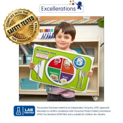 Excellerations® Bilingual My Healthy Plate Magnet Activity Set