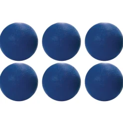 Excellerations® 10" Blue Best Quality Rubber Playground Balls - Set of 6
