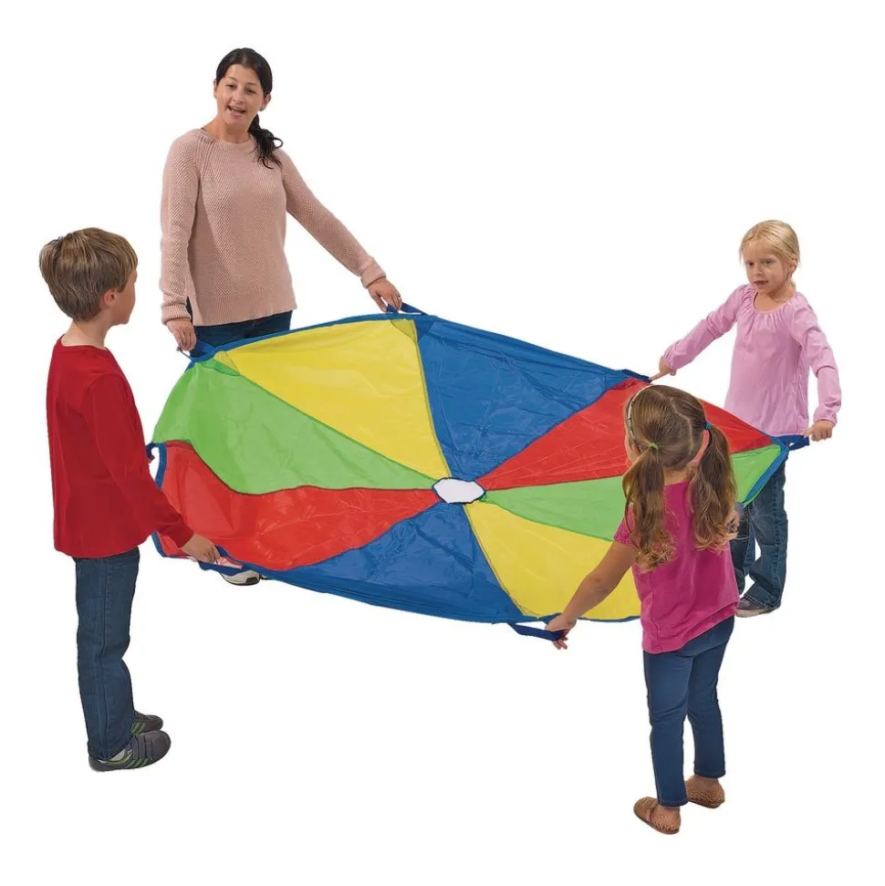 Excellerations® Brawny Tough Rainbow Parachute - 6'Dia.