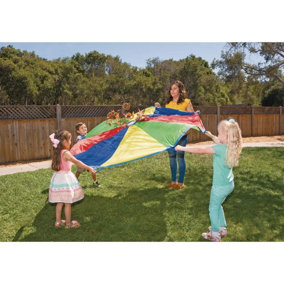 Excellerations® Brawny Tough Rainbow Parachute - 6'Dia.