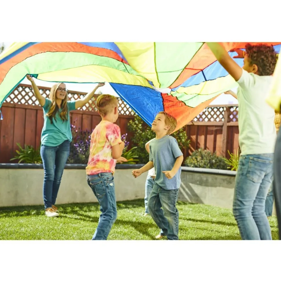 Excellerations® Brawny Tough Rainbow Parachute - 30'Dia.