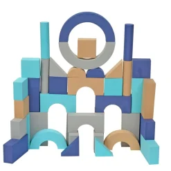 Excellerations® Build N' Play™ Toddler Soft & Smooth Calm Color Unit Blocks, Set of 40