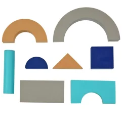 Excellerations® Build N' Play™ Toddler Soft & Smooth Calm Color Unit Blocks, Set of 40
