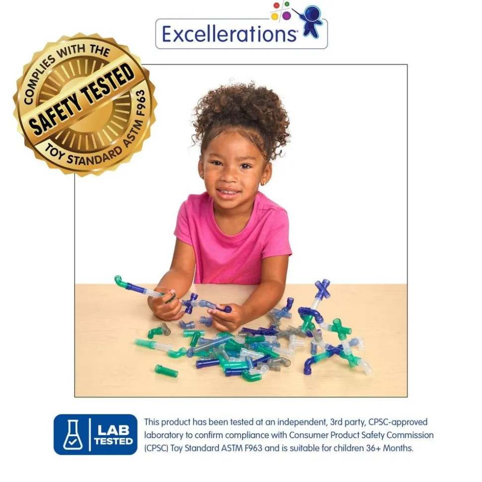 Excellerations® Calming Pipe Tubes - 200 Pieces