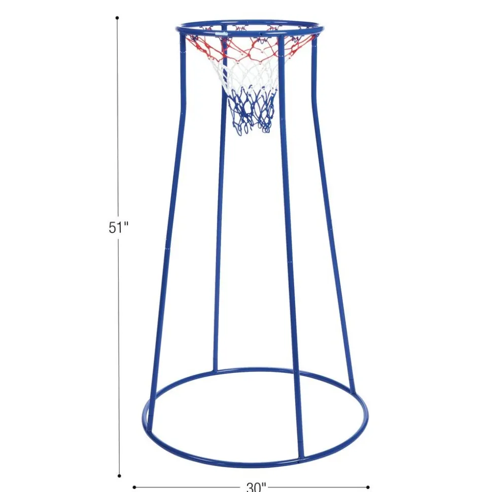 Excellerations® Classroom Hoop Ball Goal (School Age Height) 4.25' Tall