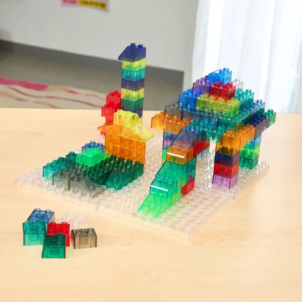 Excellerations® Clear Building Baseplate - 4 pcs