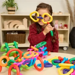 Excellerations® Clip & Create Construction Builders - 80 Pieces
