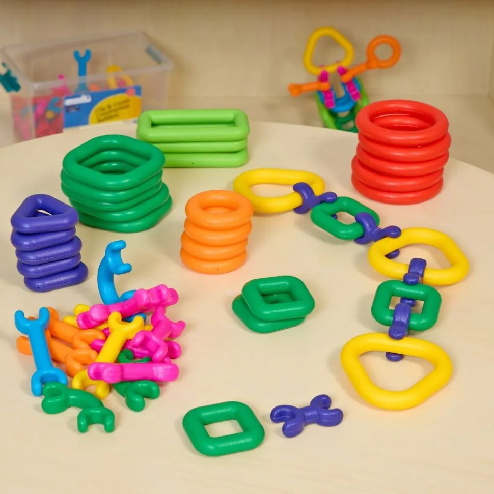 Excellerations® Clip & Create Construction Builders - 80 Pieces