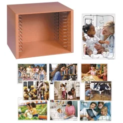 Excellerations® Community Puzzles & Rack Set - Set of 12