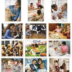 Excellerations® Community Puzzles & Rack Set - Set of 12