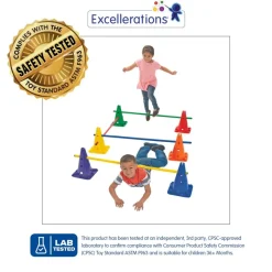 Excellerations® Cone Activity Set with 48" Poles