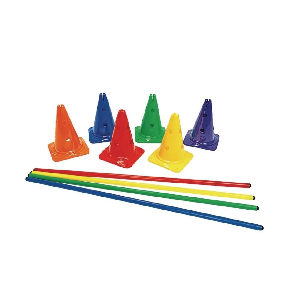 Excellerations® Cone Activity Set with 48" Poles