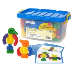 Excellerations® Creative Connectors - 168 Interlocking Pieces & 10 Activity Cards