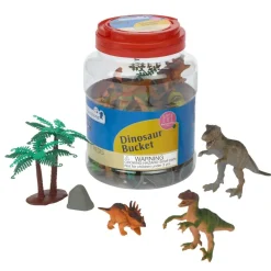 Excellerations® Dinosaur Bucket - Set of 31 Pieces