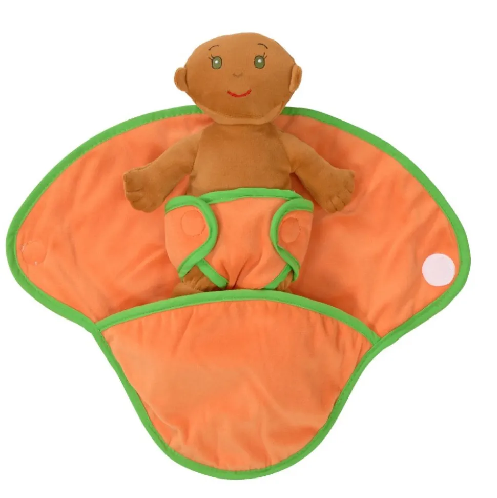 Excellerations® 14" Dolls with Swaddle Blanket & Removeable Diapers Set of 4