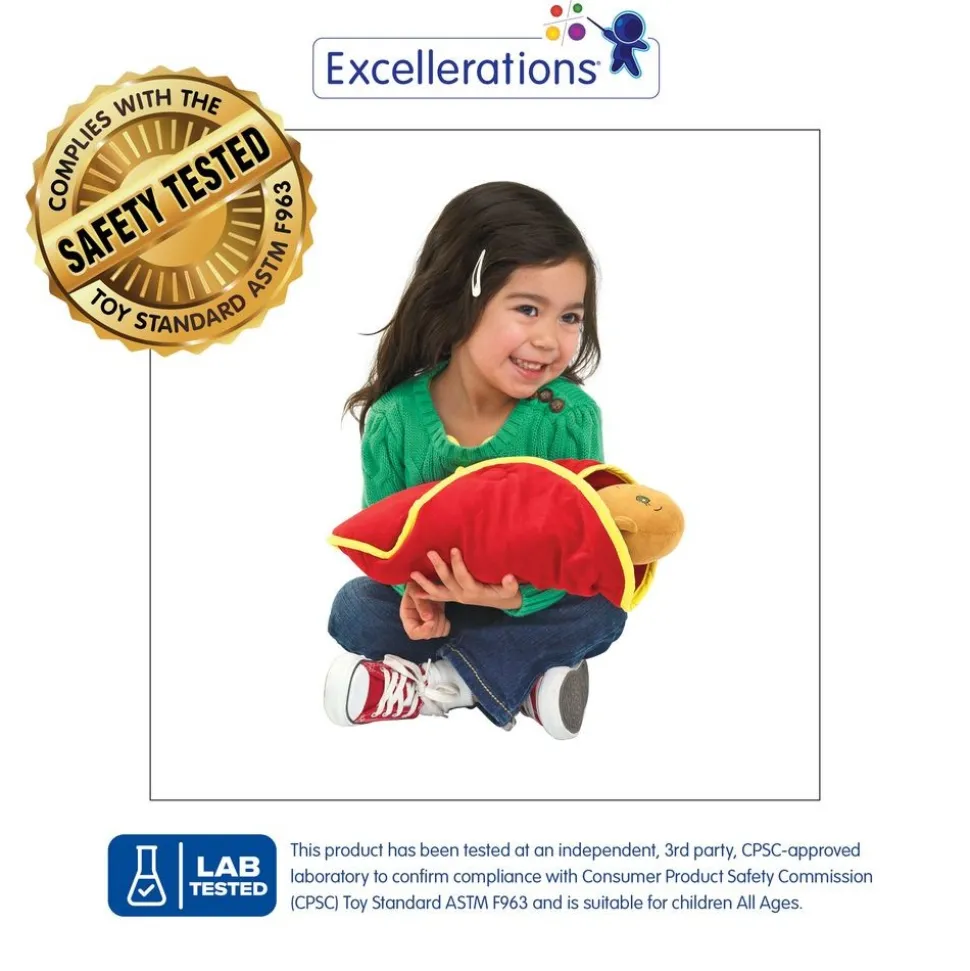Excellerations® 14" Dolls with Swaddle Blanket & Removeable Diapers Set of 4