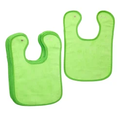 Excellerations® Dozen Green Bibs with Snaps
