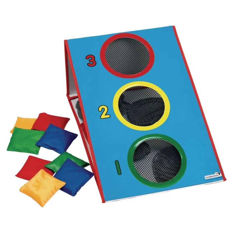 Excellerations® Dual Sided Cornhole Tossing Board