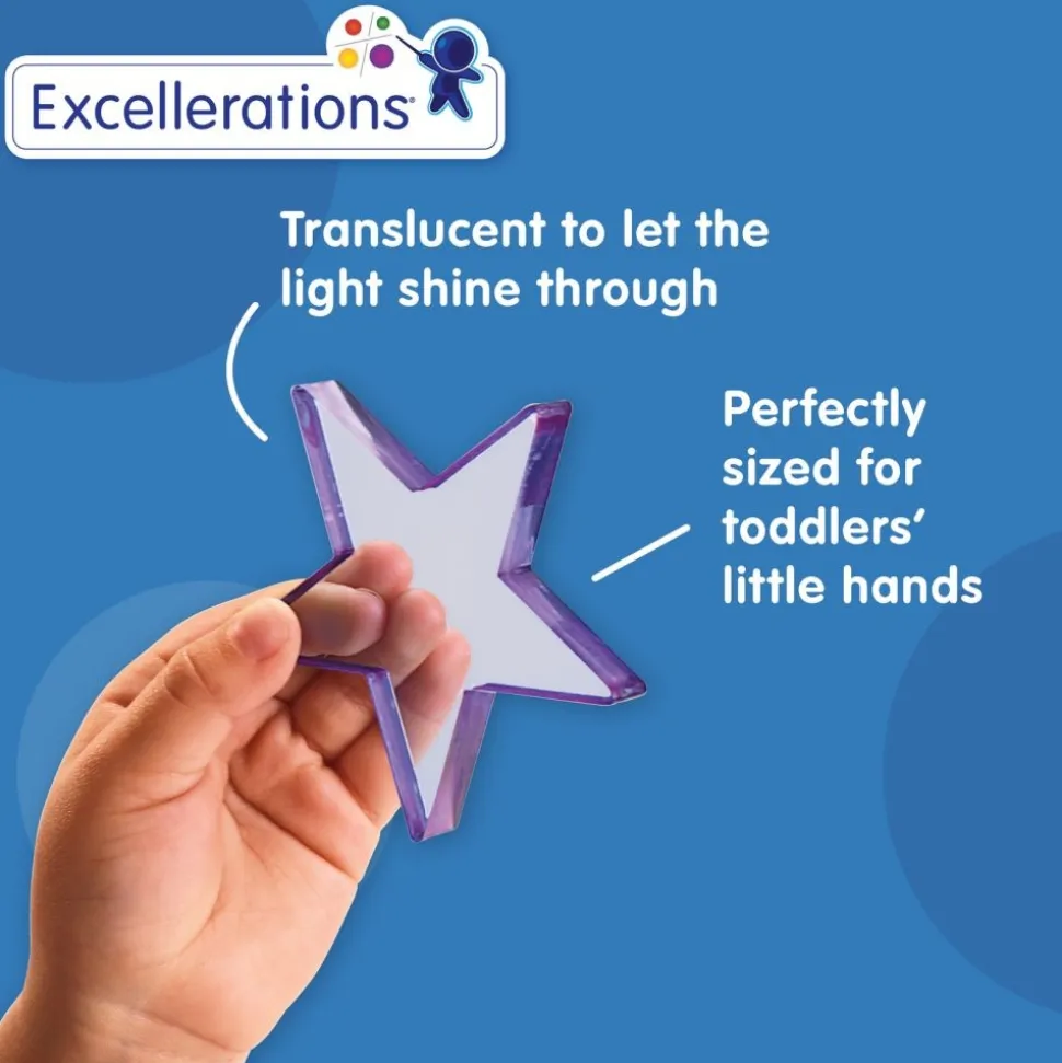 Excellerations® earlySTEM™ Translucent Light Table Shapes - Set of 6