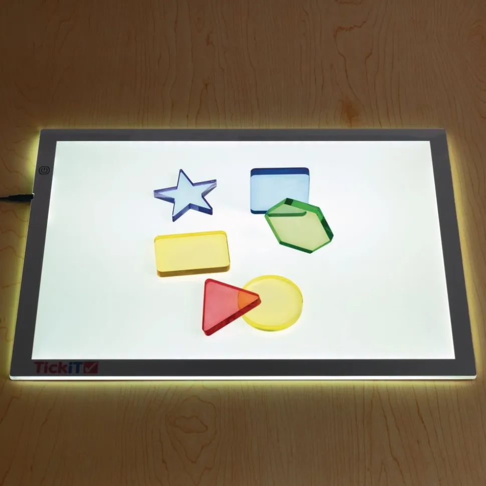 Excellerations® earlySTEM™ Translucent Light Table Shapes - Set of 6