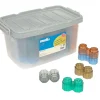 Excellerations® Earthtones Translucent Octagon Stackers - 60 Pieces