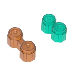 Excellerations® Earthtones Translucent Octagon Stackers - 60 Pieces