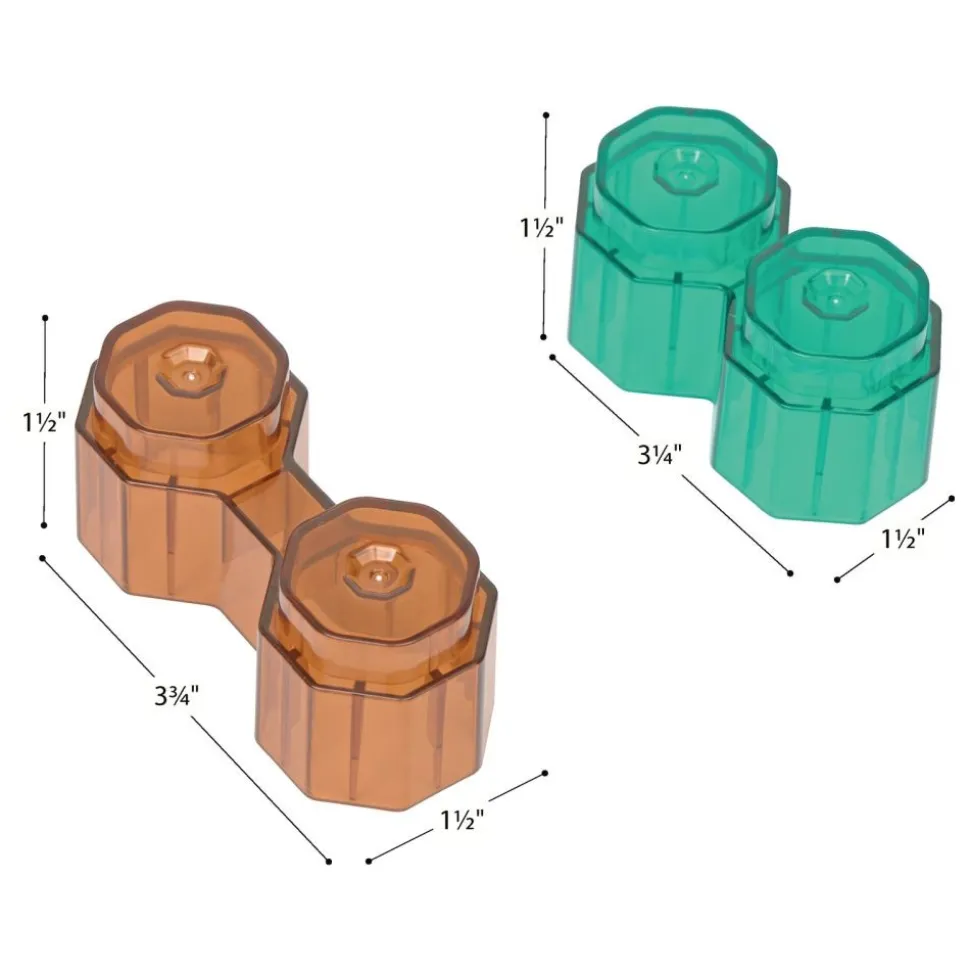 Excellerations® Earthtones Translucent Octagon Stackers - 60 Pieces