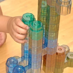 Excellerations® Earthtones Translucent Octagon Stackers - 60 Pieces